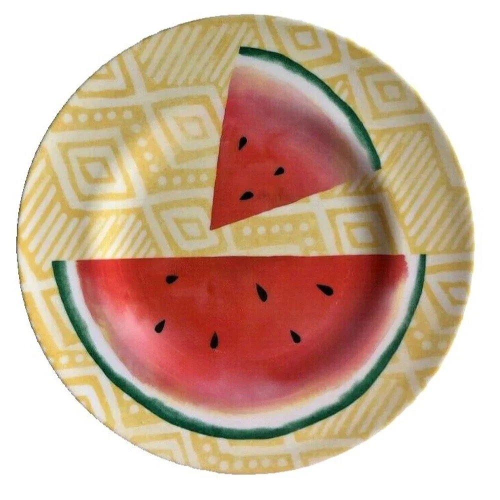 Watermelon Melamine Plates 8.5